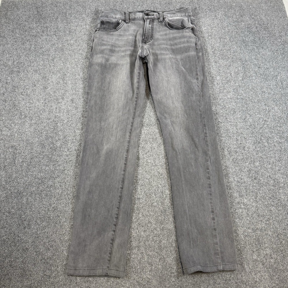 Lucky Brand Jeans Mens 30x34 (Fits 30x31) Gray 221 Original Straight Stretch‎